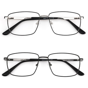 Retro Square Optical Men Prescription Eyewear Without Diopter Spectacle Frames Women‘s Vintage Glasses Stylish Eyeglass Metal