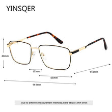 Load image into Gallery viewer, Retro Square Optical Men Prescription Eyewear Without Diopter Spectacle Frames Women‘s Vintage Glasses Stylish Eyeglass Metal