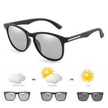 Load image into Gallery viewer, Retro Square Photochromic Sunglasses Driving Men Polarized Chameleon Change Color Glasses for Women Sport Sun Glasses