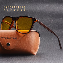 Carica l'immagine nel visualizzatore di Gallery, Retro Square Polarized Night Vision Goggles Driving Polarized Sunglasses Men's Car Driving UV400 Anti-glare Sunglasses Eyewear