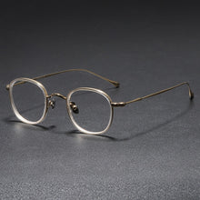 Load image into Gallery viewer, Retro Square Pure Titanium Ultra Light Glasses Frame Literary Style Full Frame Myopia Glasses Frame KMN137