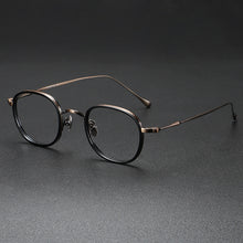 Load image into Gallery viewer, Retro Square Pure Titanium Ultra Light Glasses Frame Literary Style Full Frame Myopia Glasses Frame KMN137