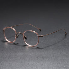 Load image into Gallery viewer, Retro Square Pure Titanium Ultra Light Glasses Frame Literary Style Full Frame Myopia Glasses Frame KMN137