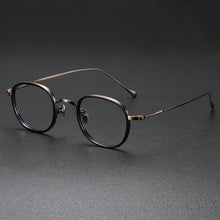 Load image into Gallery viewer, Retro Square Pure Titanium Ultra Light Glasses Frame Literary Style Full Frame Myopia Glasses Frame KMN137