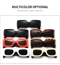 Carica l&#39;immagine nel visualizzatore di Gallery, Occhiali da sole quadrati retrò Montature grandi Lenti rettangolari Occhiali da sole Designer di marca Abbigliamento da esterno Gafas Oculos Occhiali da sole