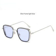 Load image into Gallery viewer, Retro Square Sunglasses Men Tony Stark Sun Glasses  Brand Designer Steampunk Sunglasses Red Black Sunglass Women UV400