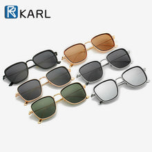 Carica l'immagine nel visualizzatore di Gallery, Occhiali da sole quadrati retrò da uomo Occhiali da sole Tony Stark Designer di marca Occhiali da sole Steampunk Occhiali da sole rossi neri da donna UV400