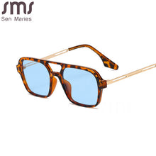 Load image into Gallery viewer, Retro Square Sunglasses Men Women Brand Designer Vintage Double Bridges Sun Glasses UV400 Driving Shades Eyewear