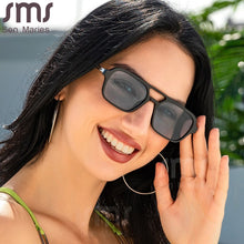 Load image into Gallery viewer, Retro Square Sunglasses Men Women Brand Designer Vintage Double Bridges Sun Glasses UV400 Driving Shades Eyewear