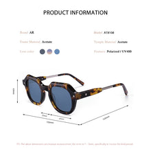 Load image into Gallery viewer, Retro Square Sunglasses Polarized Glass G15 Lens Anti-UV Eyeglasses Acetate Frame Men 2022 Sun Glasses  Driving Glasses