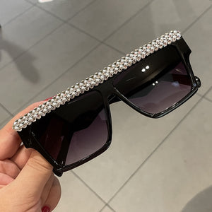Occhiali da sole quadrati retrò Occhiali da donna firmati di marca Occhiali da vista oversize con protezione UV Gafas
