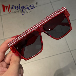 Occhiali da sole quadrati retrò Occhiali da donna firmati di marca Occhiali da vista oversize con protezione UV Gafas