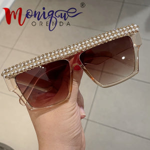 Occhiali da sole quadrati retrò Occhiali da donna firmati di marca Occhiali da vista oversize con protezione UV Gafas