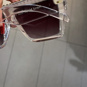 Occhiali da sole quadrati retrò Occhiali da donna firmati di marca Occhiali da vista oversize con protezione UV Gafas
