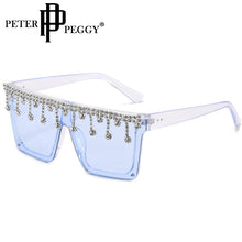 Load image into Gallery viewer, Retro Square Sunglasses Women Brand Designer Men Steampunk Sunglasses Big Frame Diamond Glasses Shades Gafas Eyewear UV400