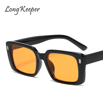Retro Square Sunglasses Women Brand  Black Rectangle Sun Glasses Female Vintage Decorative Glasses oculos de sol feminino