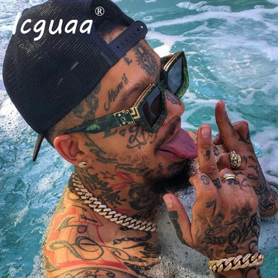 Retro Square Sunglasses men 2023 Sunglasses Women Ins Popular Sun Glasses Men UV400 Shaeds