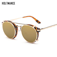 Load image into Gallery viewer, Retro Steampunk Round Clip On Sunglasses Men Women Double Layer Removable Lens Baroque Carved Legs Glasses UV400 With Box