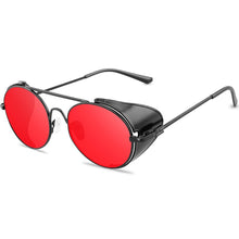 Load image into Gallery viewer, Retro Steampunk Style Sunglasses Men Women Brand Designer  Round Metal Frame Punk Metal Shields Lens Sun Glasses Gafas de Sol