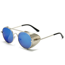 Load image into Gallery viewer, Retro Steampunk Sunglasses  Round Sunglasses Metal Side Cover Cool Brand Design Sunglasses Oculos De Sol UV400