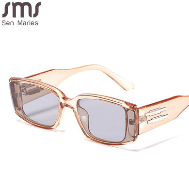 Retro Steampunk Sunglasses Small Frames Men Women Shades Rectangle Vintage Glasses  Brand Designer