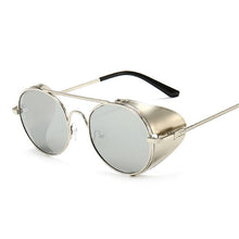 Load image into Gallery viewer, Retro Steampunk Sunglasses Men Women Brand Designer Classic Vintage Round Sun Glasses Male Female Black Driving Eyewear