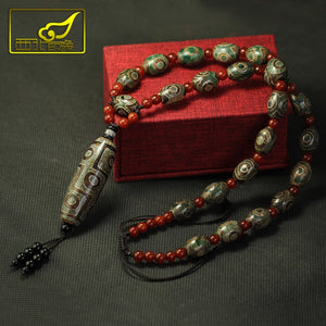 Retro Style Tibetan Nine-eye Necklace Pendants Collares gold necklace men's and women's Designer Jewelry