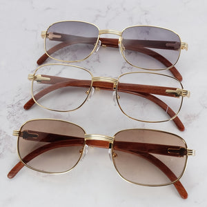 Retro Sunglasses  Wooden Mens Accessories Brand Designer Carter Sun Glasses Shaes for Women Protect Lentes De Sol Mujer