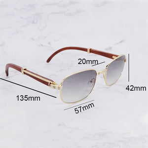 Retro Sunglasses  Wooden Mens Accessories Brand Designer Carter Sun Glasses Shaes for Women Protect Lentes De Sol Mujer