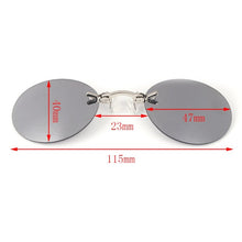 Load image into Gallery viewer, Retro Sunglasses Round Vintage Unisex Eyewear Mirror Nose Clip Mini Metal Goggle By Irjdksd