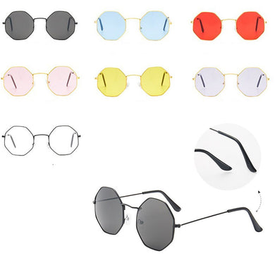 Occhiali da sole retrò Occhiali da vista in metallo unisex anti luce blu Poligono Montature per occhiali trasparenti Occhiali da vista Accessori 
