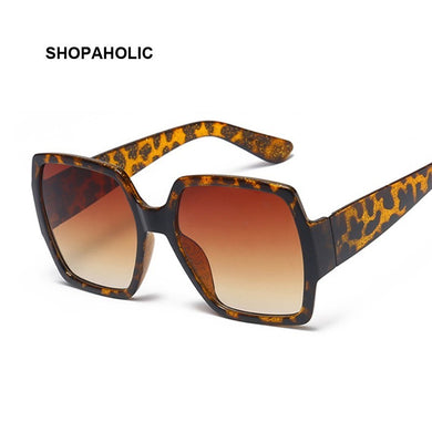 Retro Sunglasses Women Square Oversized Brand Designer UV400 Gradient Sun Glasses Female Vintage Lunette De Soleil Femme