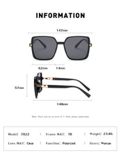 Load image into Gallery viewer, Retro TR90 Square Sunglasses Women&#39;s Korean Version Ins Large Frame Sunglasses Women&#39;s Street Photography Sunglasses