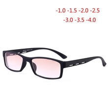 Load image into Gallery viewer, Retro TR90 Student Finished Myopia Glasses For Unisex Tea Lens Short-sighted Nearsighted Sunglasses -1.0 -1.5 TO -4.0