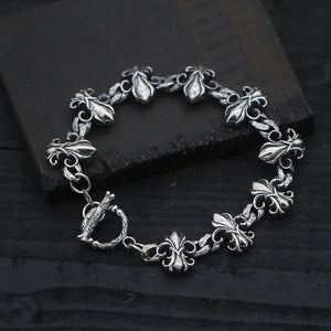 Retro Thai Silver S925 Sterling Silver Design Scout Anchor Anchor Punk Wind Motorcycle Men And Women Wide Noodles