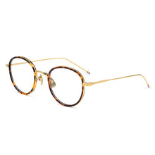 Load image into Gallery viewer, Retro Thom Brand Alloy Acetate Eyeglasses Frame Men Women Vintage Round Glasses TB905 Optical Myopia Prescription Eyewear