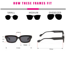 Load image into Gallery viewer, Retro Tortoiseshell Rectangle Frame Women Sunglasses 2023 Brand Designer Green Square Decor Acrylic Men Sun Glasses Shades UV400