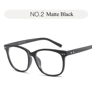 Retro Transparent Clear Lens Eyeglasses Fake Optical Eye Glasses Frames For Women Fashion Myopia Square Spectacles Eyewear