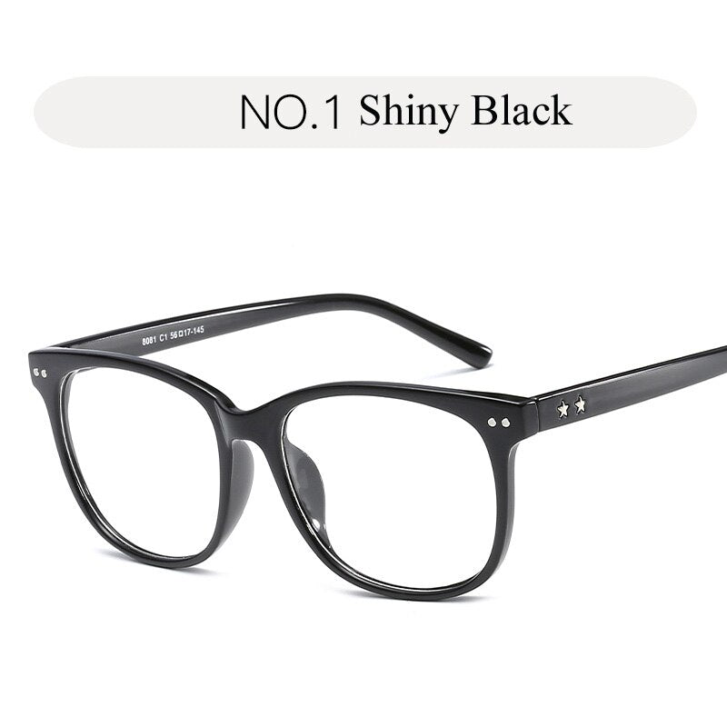 Retro Transparent Clear Lens Eyeglasses Fake Optical Eye Glasses Frames For Women Myopia Square Spectacles Eyewear