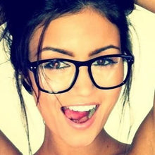 Load image into Gallery viewer, Retro Transparent Clear Lens Eyeglasses Fake Optical Eye Glasses Frames For Women Myopia Square Spectacles Eyewear