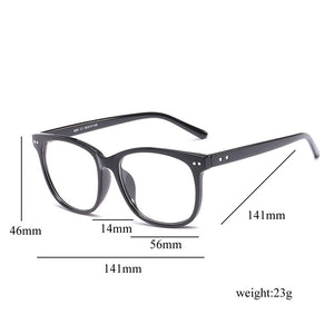 Retro Transparent Clear Lens Eyeglasses Fake Optical Eye Glasses Frames For Women Fashion Myopia Square Spectacles Eyewear
