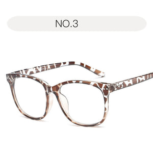 Retro Transparent Clear Lens Eyeglasses Fake Optical Eye Glasses Frames For Women Fashion Myopia Square Spectacles Eyewear
