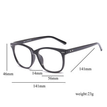 Load image into Gallery viewer, Retro Transparent Clear Lens Eyeglasses Fake Optical Eye Glasses Frames For Women Myopia Square Spectacles Eyewear