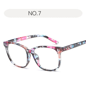Retro Transparent Clear Lens Eyeglasses Fake Optical Eye Glasses Frames For Women Fashion Myopia Square Spectacles Eyewear