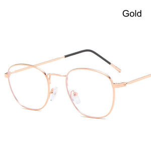 Retro Trend Metal Woman Glasses Optical Myopia Eyeglasses Frame Men Transparent Lens Computer Prescription Eyewear Frames