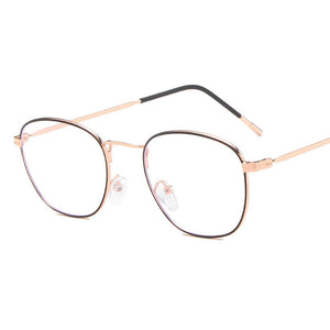 Retro Trend Metal Woman Glasses Optical Myopia Eyeglasses Frame Men Transparent Lens Computer Prescription Eyewear Frames