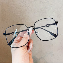 Load image into Gallery viewer, Retro Ultralight Alloy Anti-blue Light Women&#39;s Eyeglasses Black Pink Square Clear Glasses Frame Female Computer Eyewear Blue