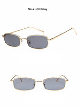 Load image into Gallery viewer, Retro Vinatge Small Rectangle Sunglasses Women Men Metal Frame Brand Designer Red Yellow Sun Glasses Stylish Party Eyewear UV400
