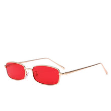 Load image into Gallery viewer, Retro Vinatge Small Rectangle Sunglasses Women Men Metal Frame Brand Designer Red Yellow Sun Glasses Stylish Party Eyewear UV400
