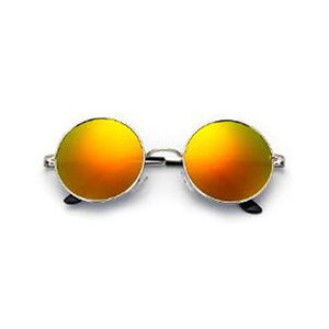 Retro Vintage Black Silver Gothic Steampunk Round Metal Sunglasses for Men Women Mirrored Circle Sun Glasses Male Oculos
